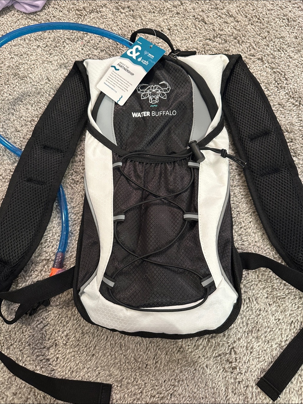 Buffalo David Bitton Black & Gray Hydration Pack with Front Bungee
